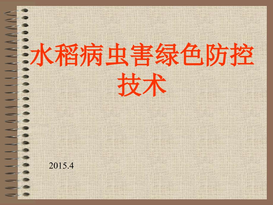 水稻病虫害绿色防控技术1综述课件_第1页