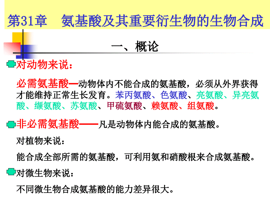 氨基酸的生物合成PPT课件_第1页