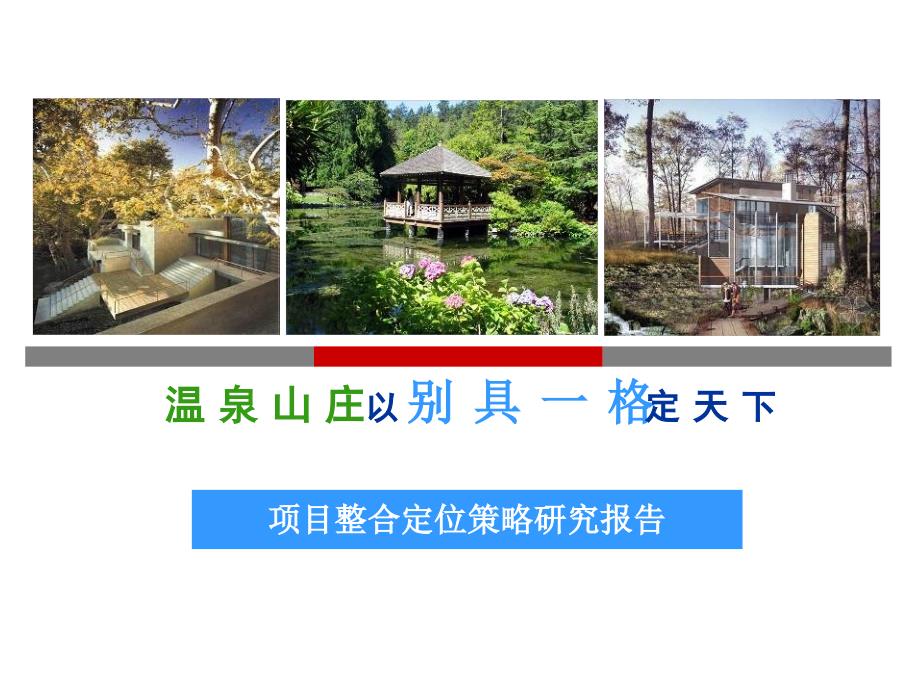 广州温泉山庄项目整合定位策略研究报告_第1页