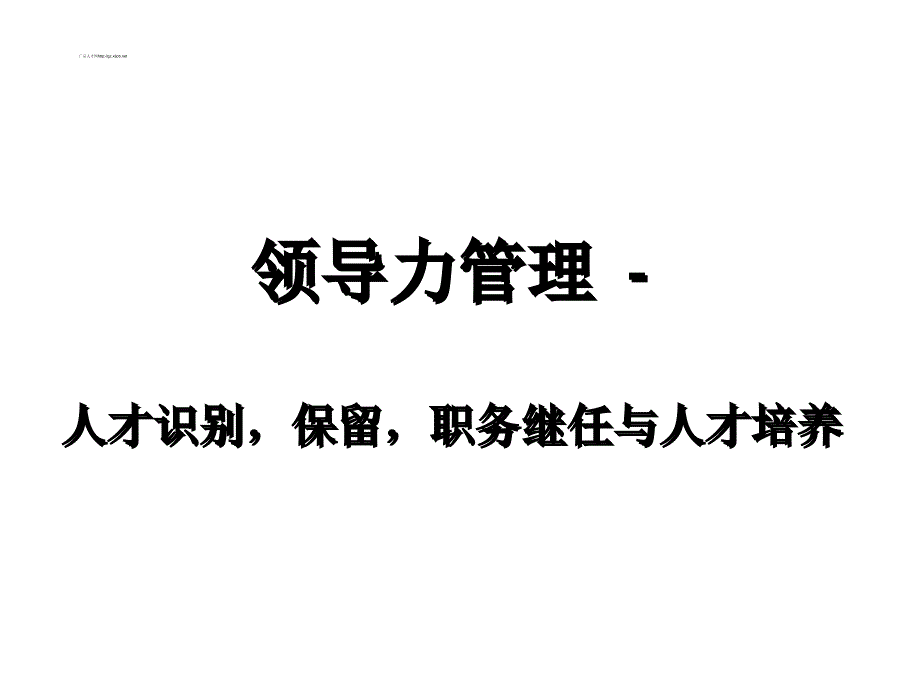 长江商学院--04_高效领导人才的培养_第1页