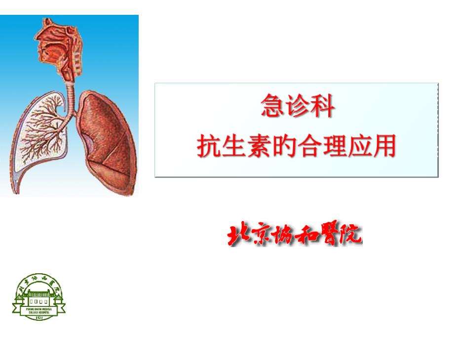 急诊科抗生素合理应用_第1页