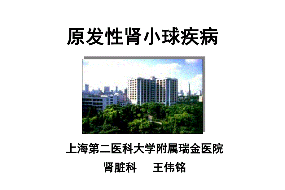 原发性肾小球疾病-PPT_第1页