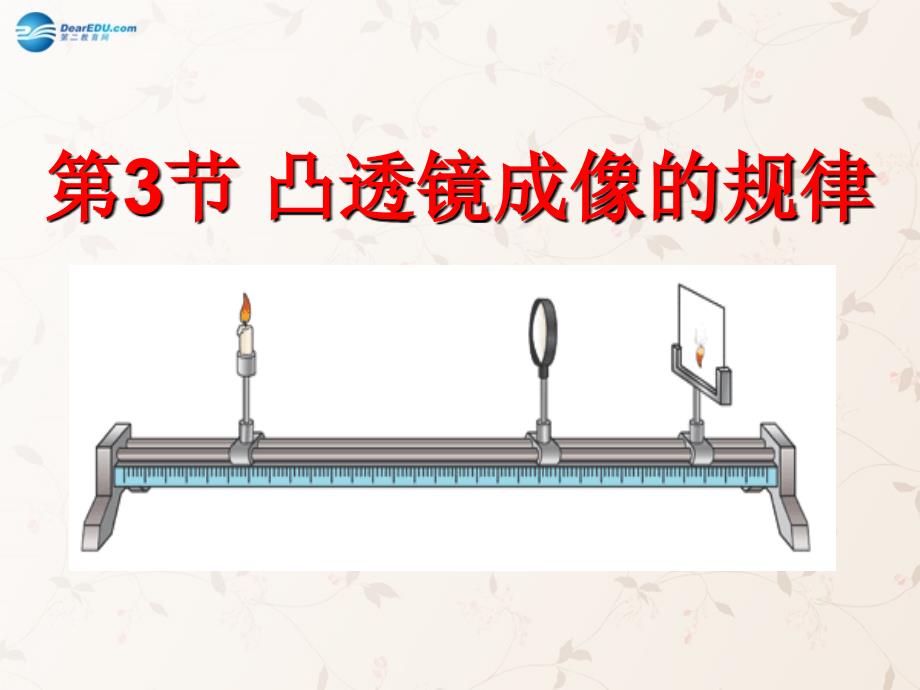 八年级物理上册 第五章 第3节 凸透镜成像的规律课件1 （新版）新人教版_第1页