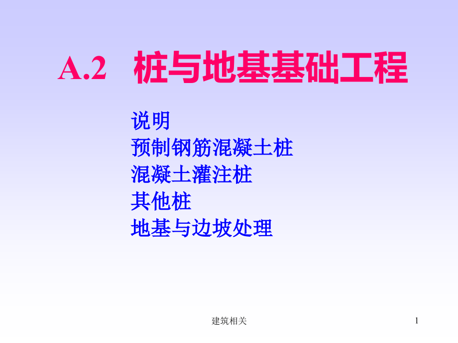 A2桩与地基基础工程(谷风建筑)课件_第1页