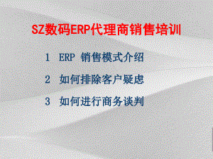 ERP销售模式与客户关系管理教案课件