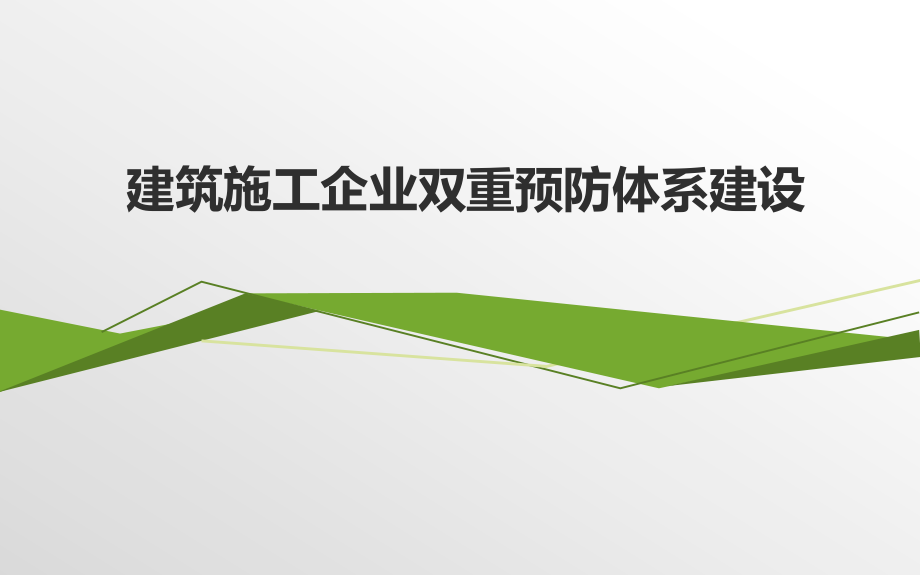 建筑施工企业双重预防体系建设课件_第1页