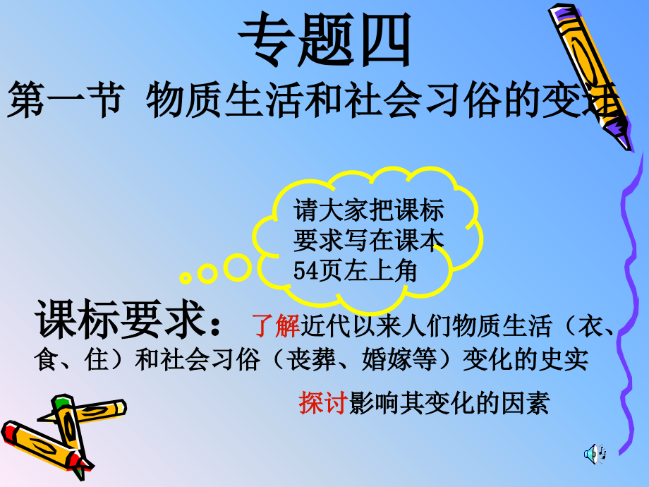 86人民版歷史必修2《物質(zhì)生活和社會習(xí)俗的變遷》2課件_第1頁