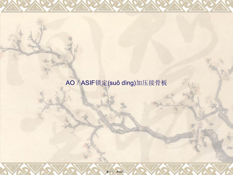 AO／ASIF锁定加压接骨板1课件_第1页