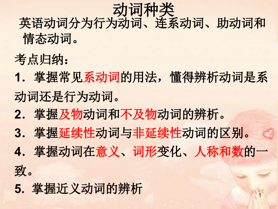 动词种类和情态动词课件_第1页