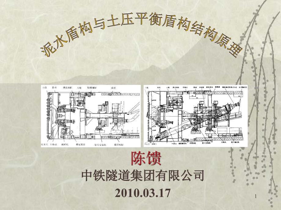 土压与泥水盾构结构原理ppt课件_第1页