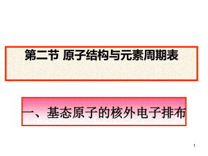 《原子結(jié)構(gòu)與元素周期表》PPT課件(魯科版選修3)