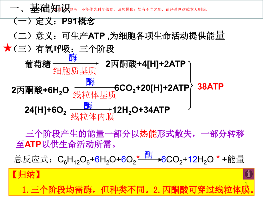 呼吸作用专题知识讲座ppt课件_第1页