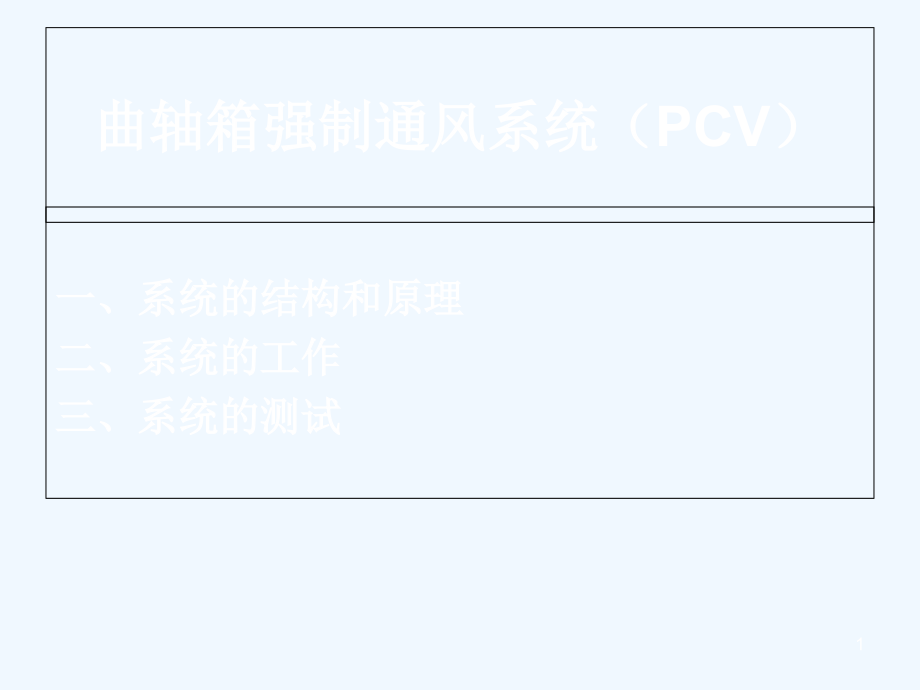 曲轴箱强制通风系统课件_第1页