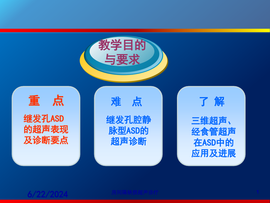 房间隔缺损超声诊疗培训课件_第1页