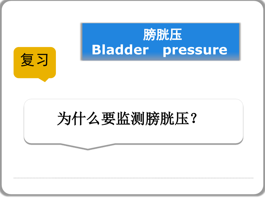 医学ppt课件膀胱压监测新方法_第1页