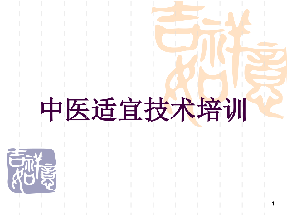 中医适宜技术培训 ppt课件_第1页