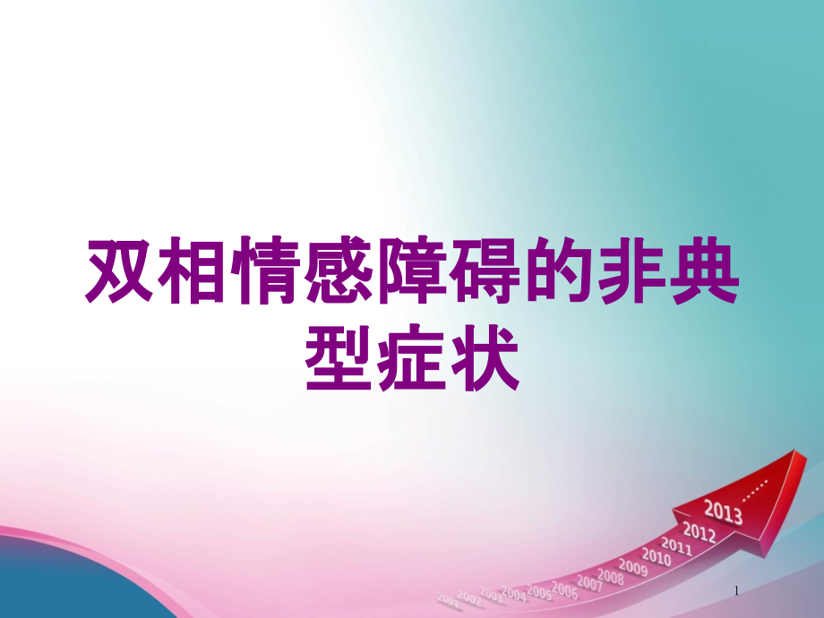 双相情感障碍的非典型症状培训ppt课件_第1页