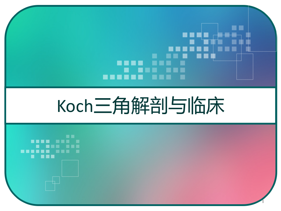 Koch三角解剖与临床课件_第1页