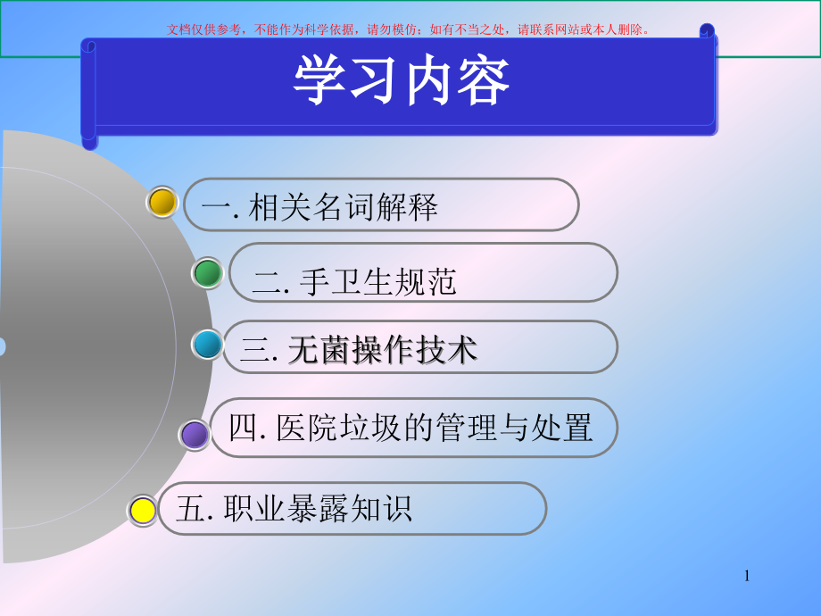 医院感染知识宣教培训ppt课件_第1页