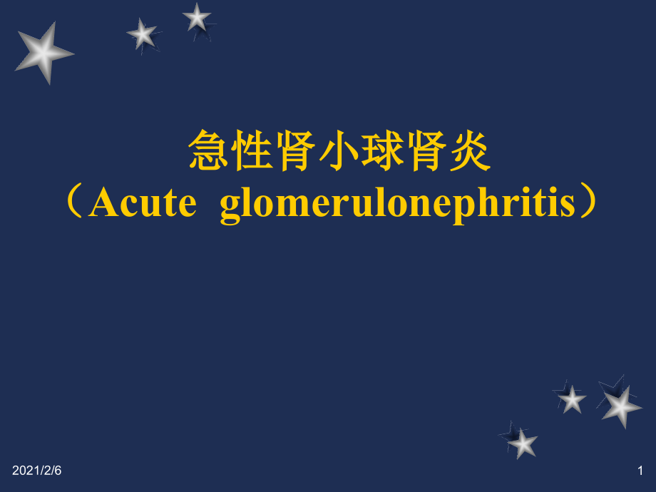 《临床医学概论》之急性肾炎教学课件_第1页