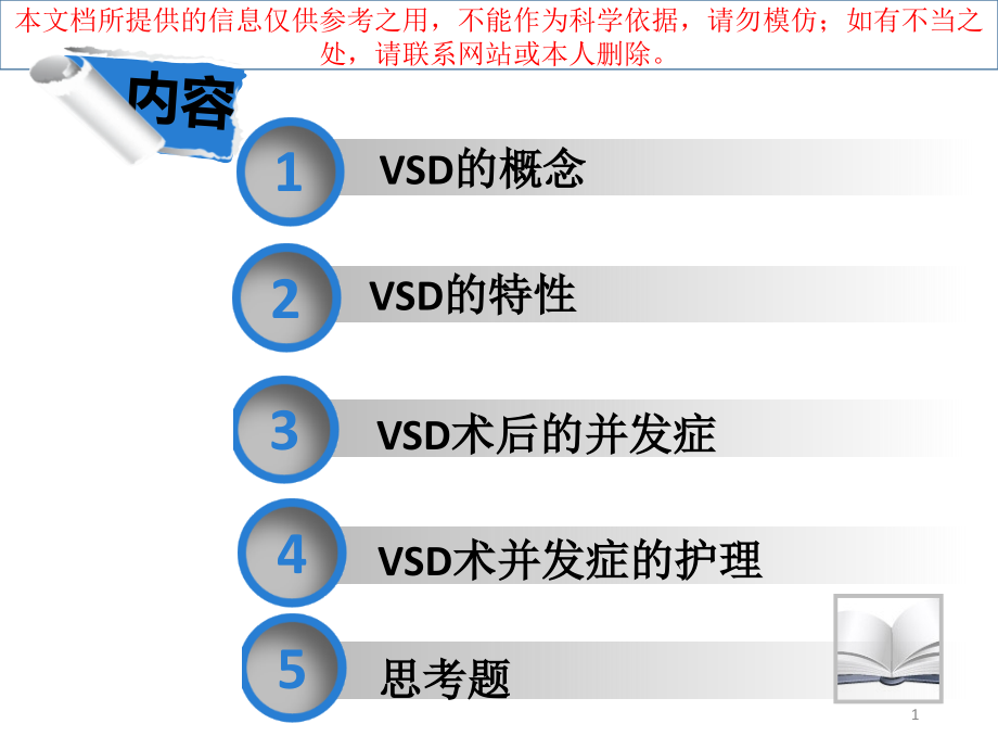 VSD术后并发症的预防及护理培训ppt课件_第1页