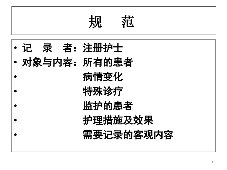 护理病历书写注意点内科护理记录课件_第1页