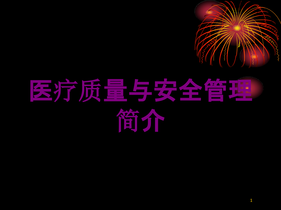 医疗质量与安全管理简介培训ppt课件_第1页