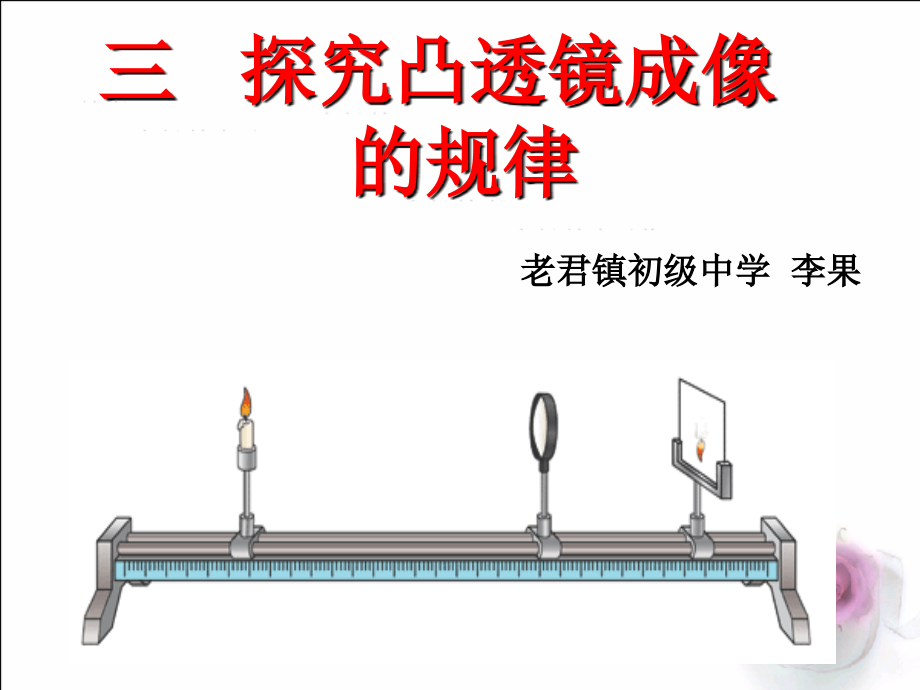 探究凸透镜成像规律(有动画)课件_第1页