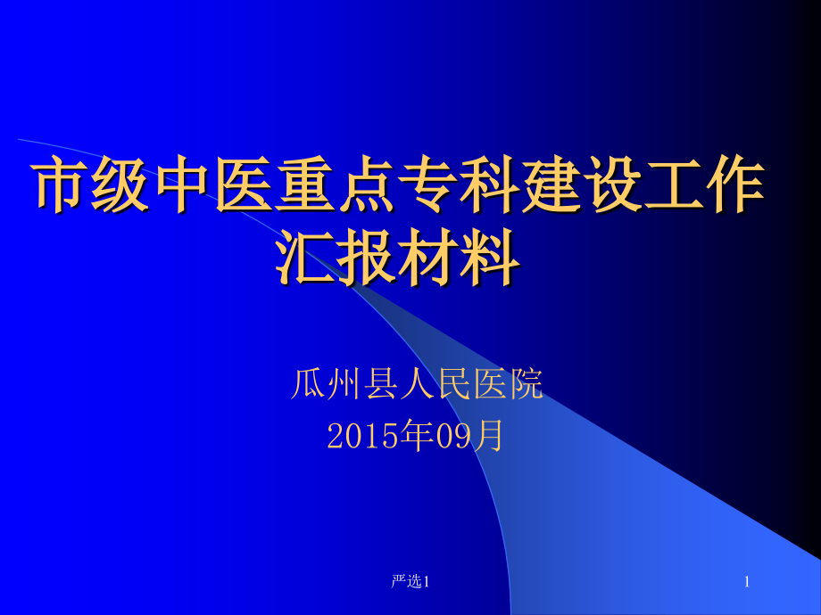 中医院重点专科汇报材料课件_第1页