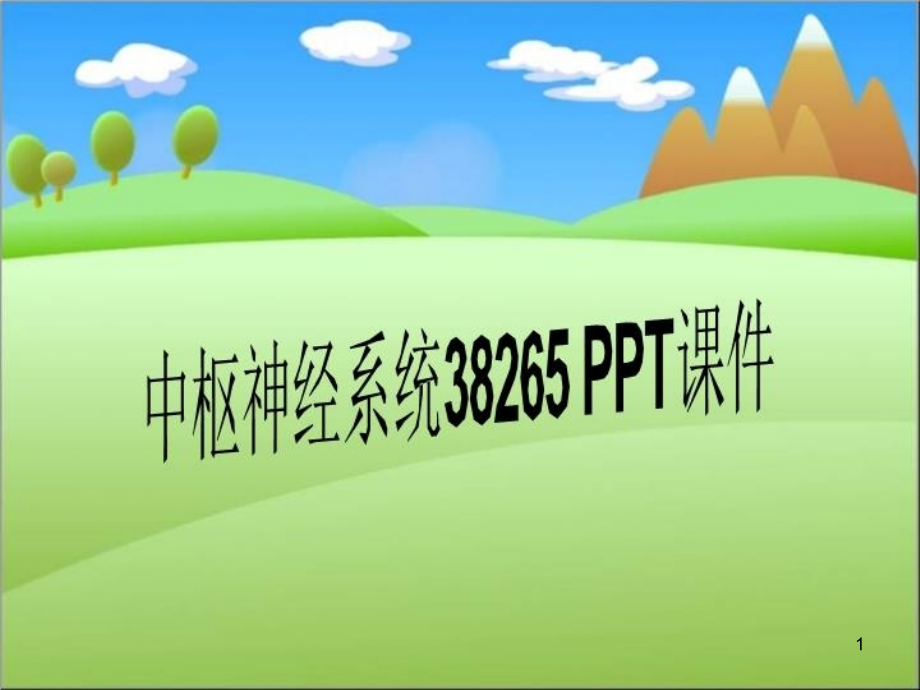 中枢神经系统 ppt课件_第1页