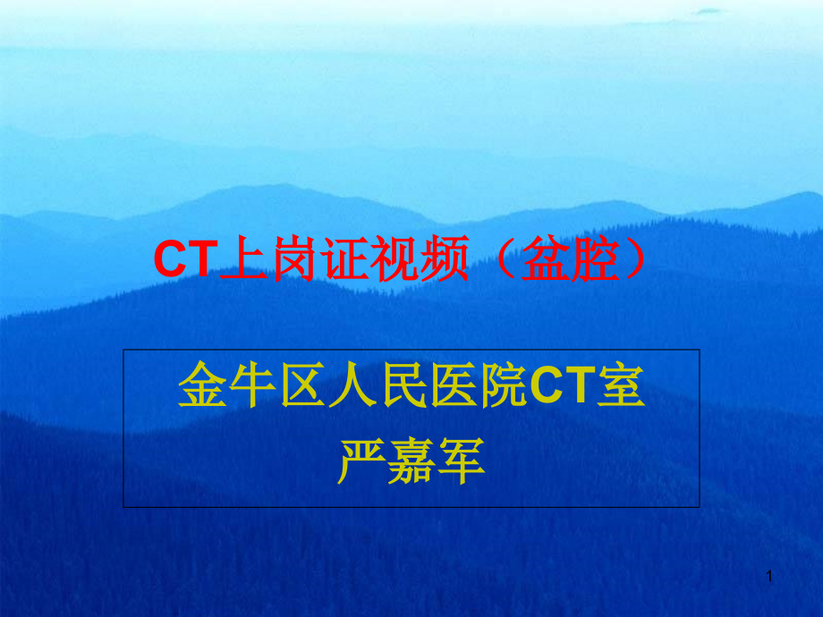 CT上岗证视频(盆腔)课件_第1页