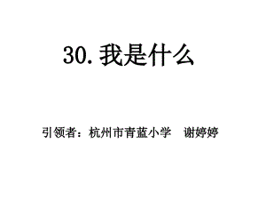 30我是什么 (2)課件