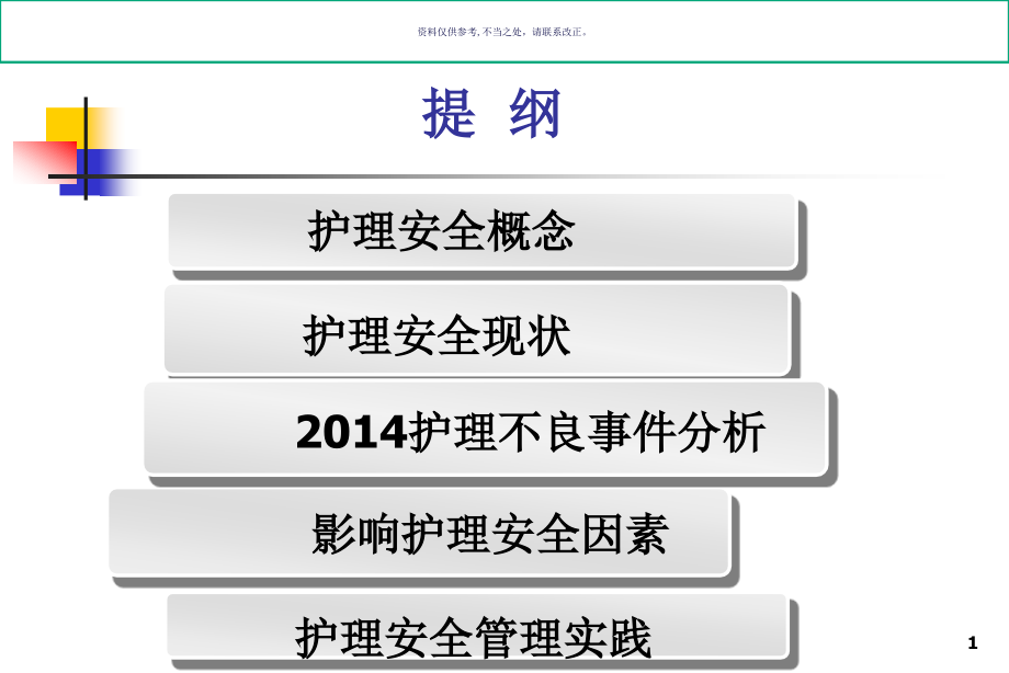 护理安全管理医学知识课件_第1页