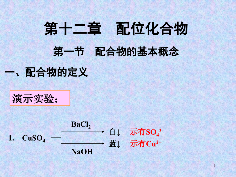 无机化学课件-配位化合物_第1页