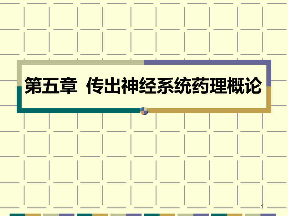 第五章-传出神经系统药理概论课件_第1页