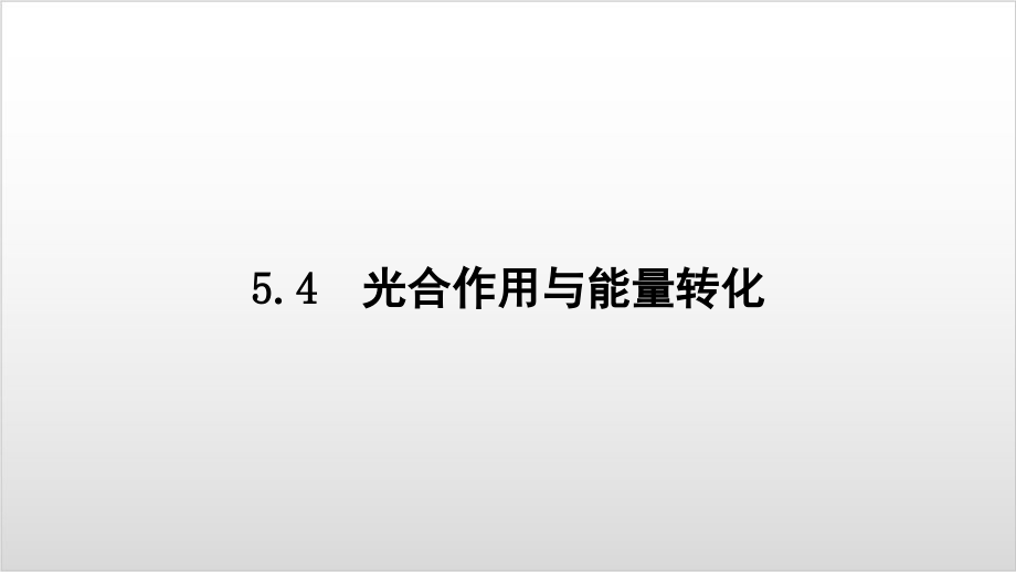 新教材《光合作用與能量轉(zhuǎn)化》人教版課件_第1頁(yè)