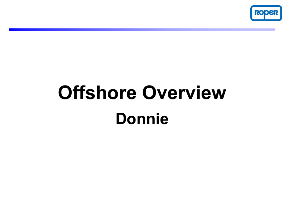 机械制造Offshore_第1页