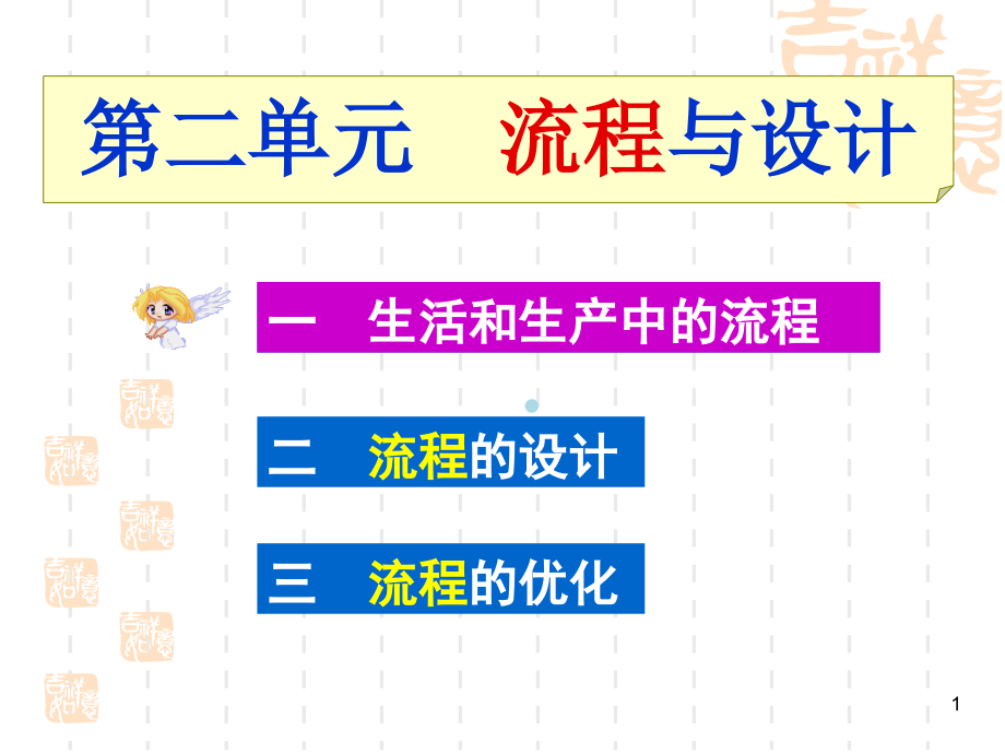 技术与设计2第二单元流程与设计一生活和生产中的流程ppt课件_第1页