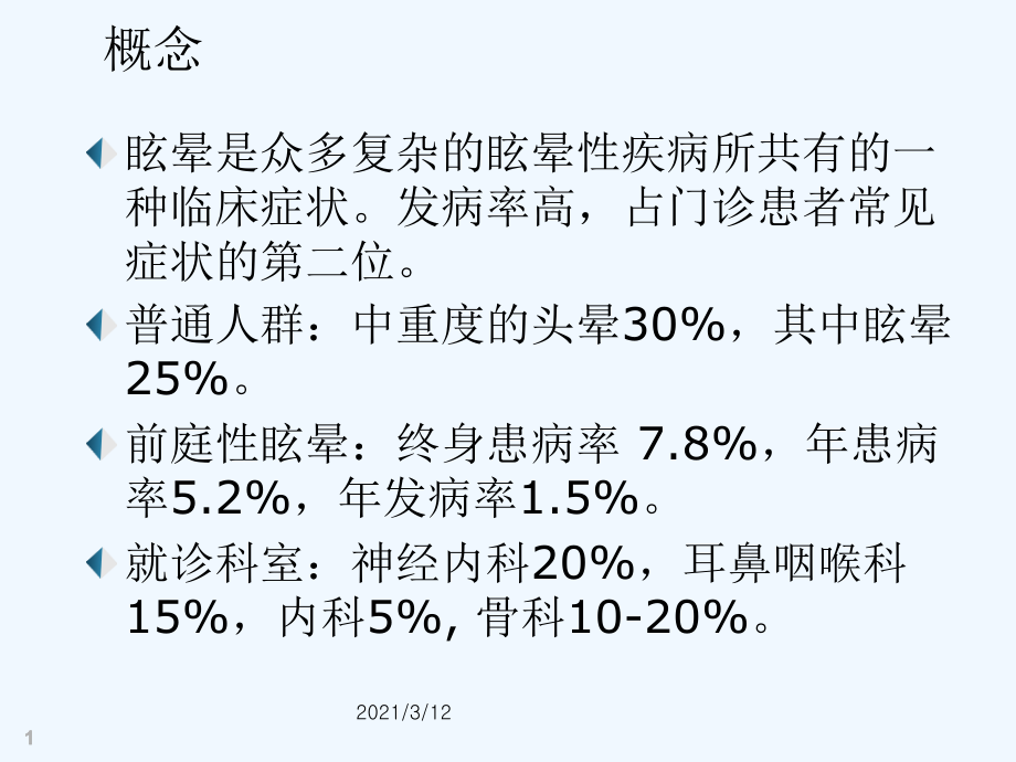 眩晕疾病诊断流程课件_第1页