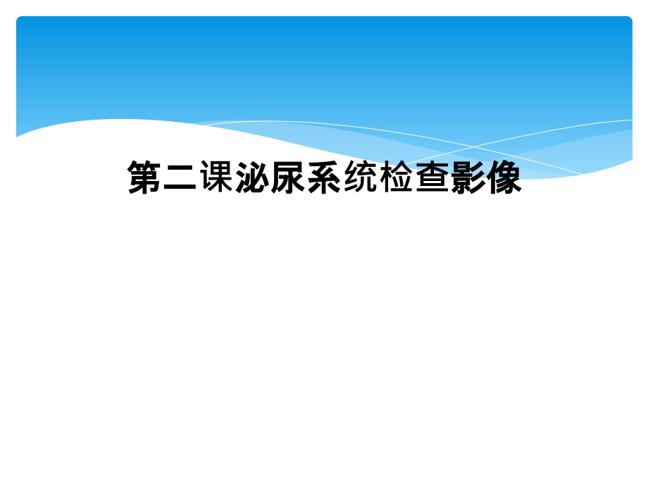 第二课泌尿系统检查影像课件_第1页