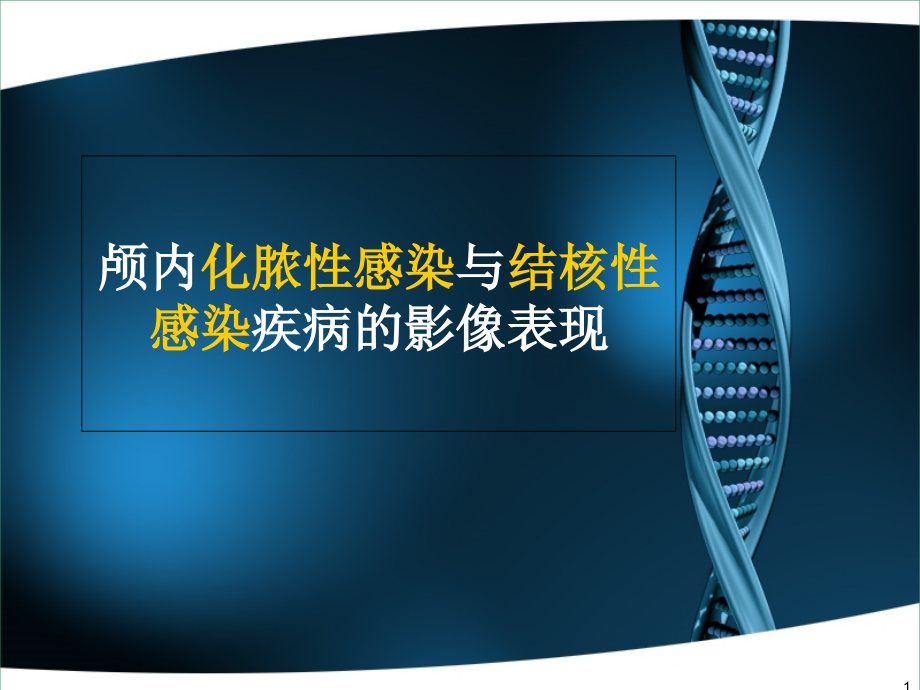 脑脓肿与脑结核的影像表现培训 医学ppt课件_第1页