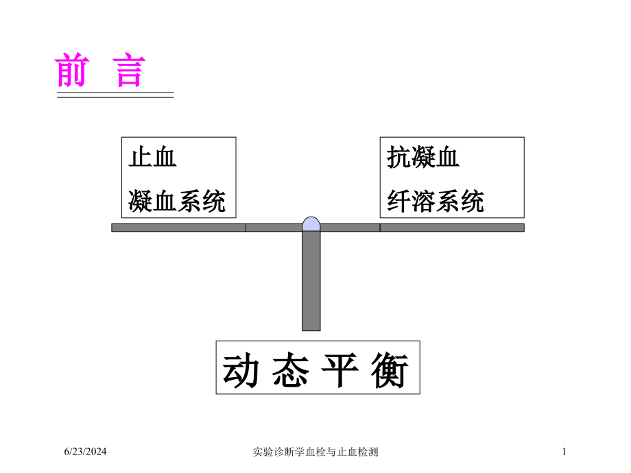 实验诊断学血栓与止血检测培训ppt课件_第1页