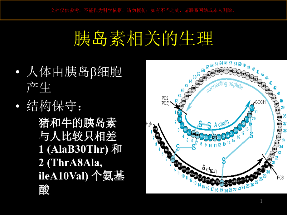 糖尿病患者的胰岛素治疗培训ppt课件_第1页