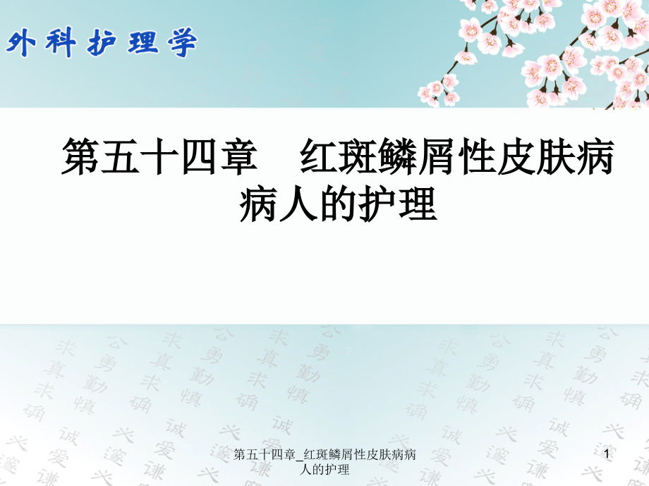 第五十四章_红斑鳞屑性皮肤病病人的护理ppt课件_第1页