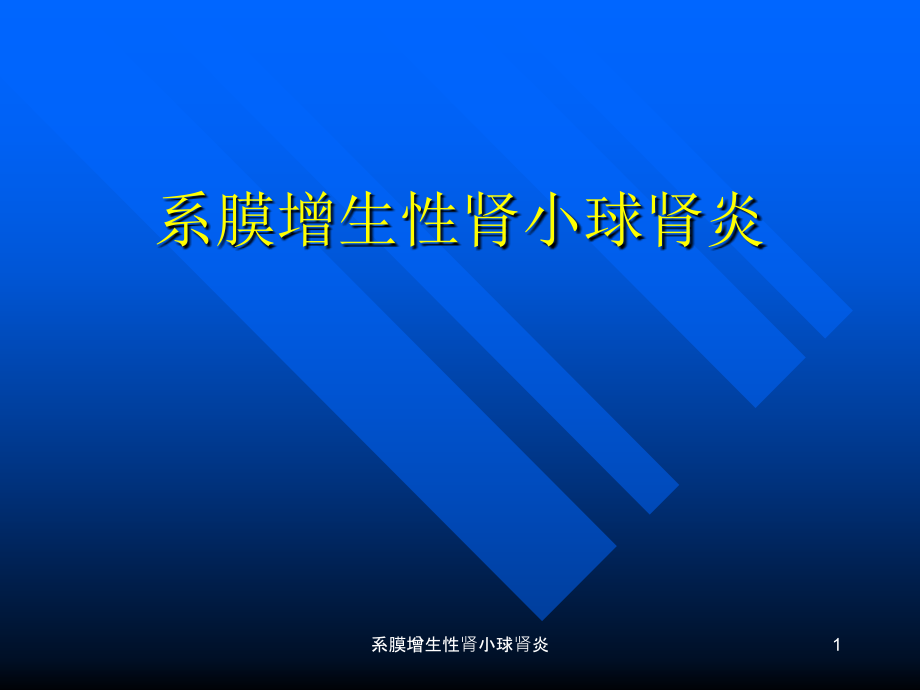 系膜增生性肾小球肾炎ppt课件_第1页