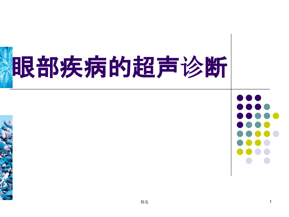 眼部疾病的超声诊断课件_第1页