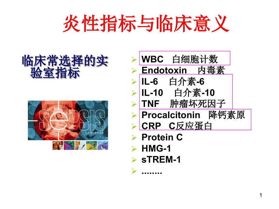 炎性指标及临床意义课件_第1页