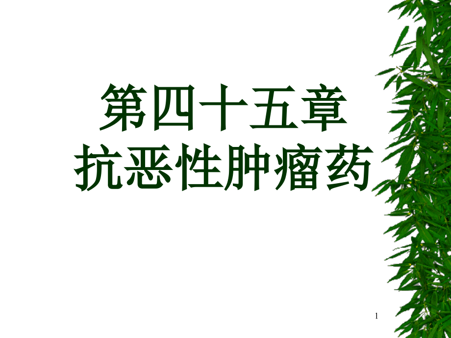 抗恶性肿瘤药new课件_第1页