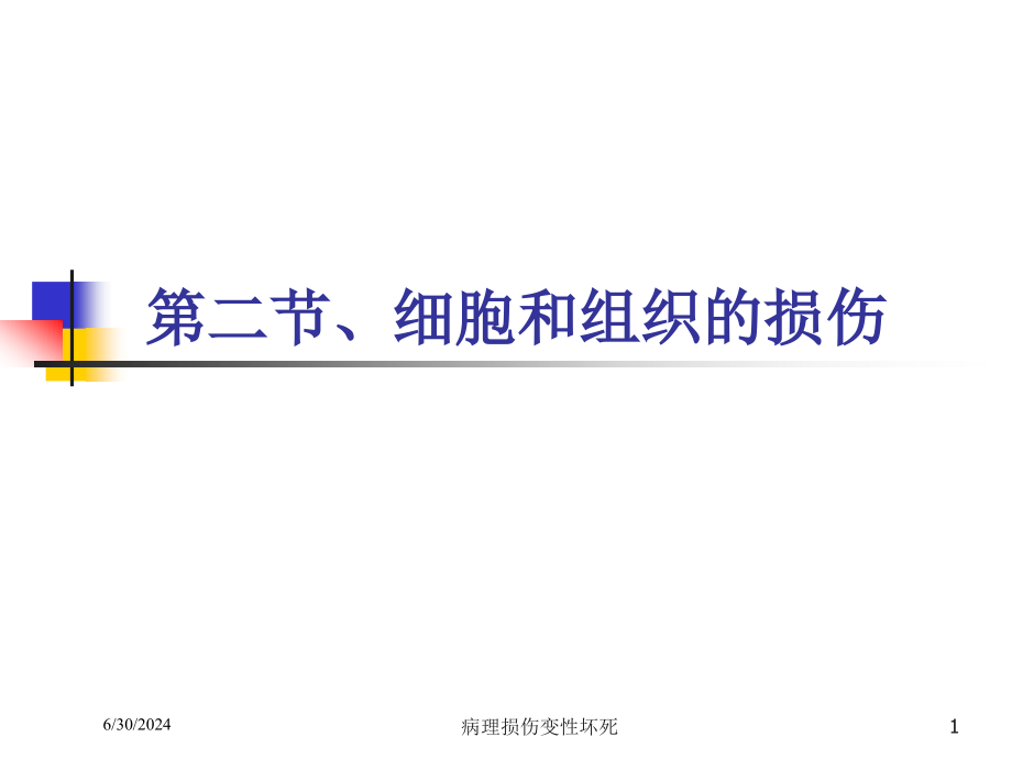 病理损伤变性坏死培训ppt课件_第1页