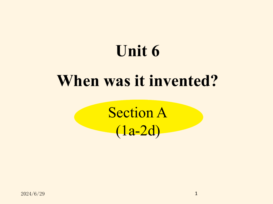 最新人教PEP版九年级上册英语课件：-Unit-6-Section-A-(1a-2d)_第1页